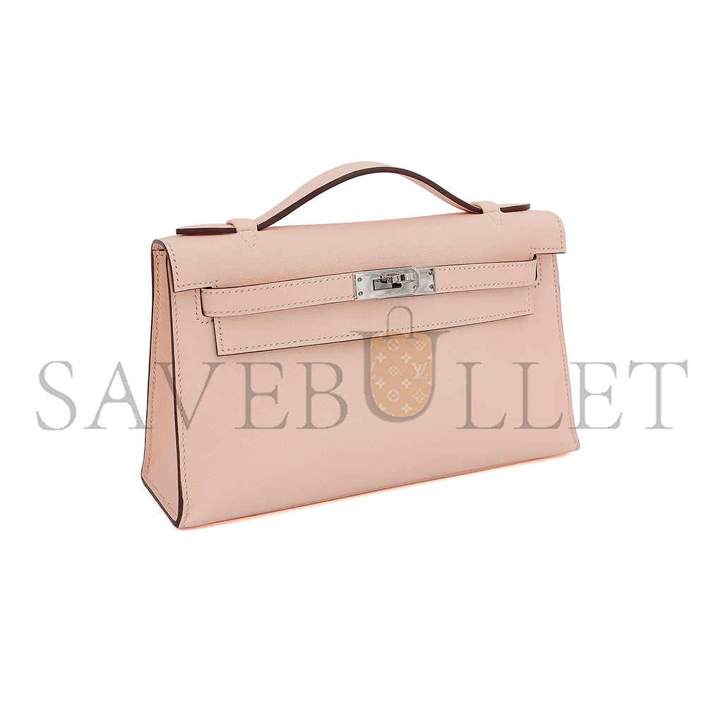 H**mes kelly pochette rose eglantine swift (22*14*7cm)